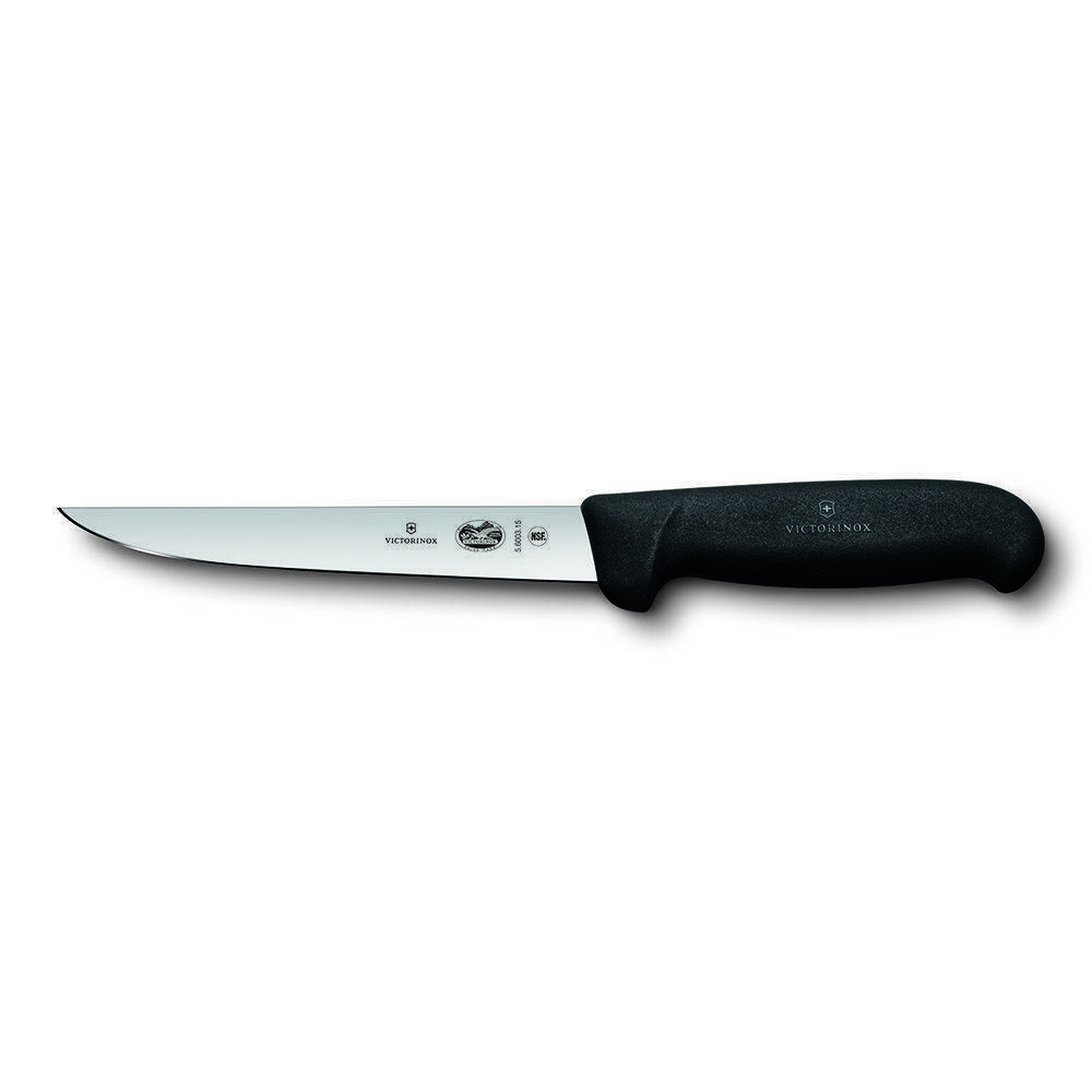 Нож обвалочный Victorinox Fibrox 15 см, ручка фиброкс черная 70001162. Фото