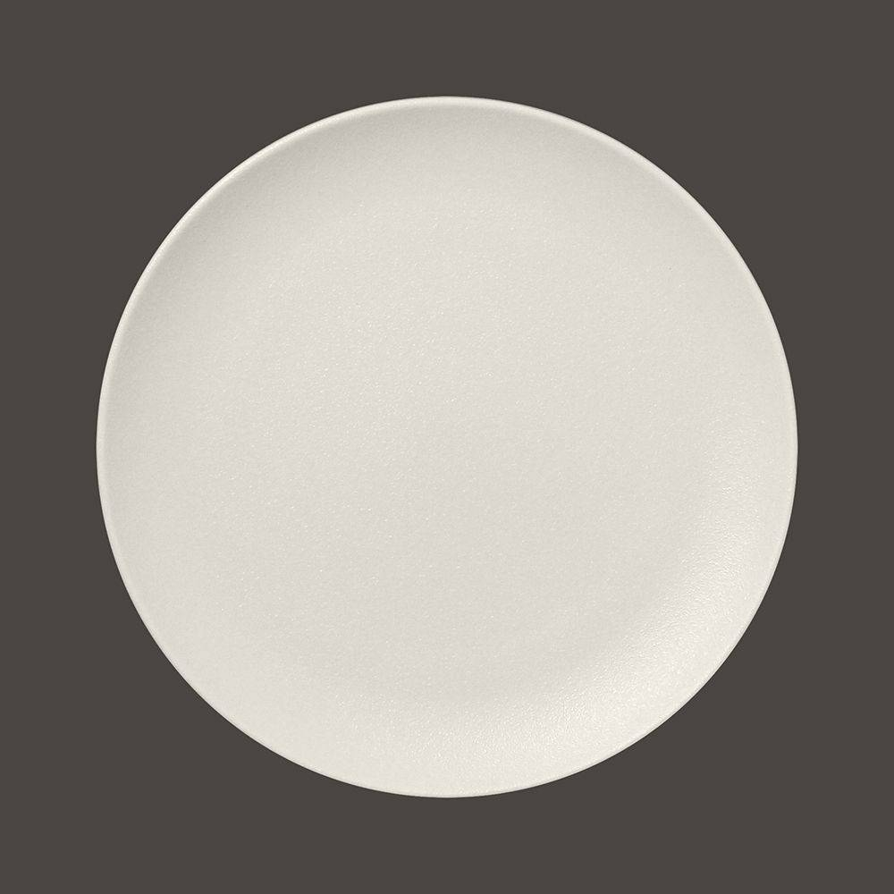 Тарелка RAK Porcelain NeoFusion Sand круглая плоская 27 см (белый цвет) 81221077. Фото