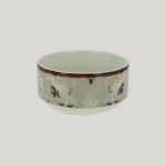 Салатник RAK Porcelain Peppery круглый штабелируемый 480 мл, d 12 см, серый цвет 81220211. Фото