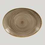 Овальная тарелка RAK Porcelain Twirl Alga 32*23 см 81220463. Фото