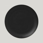 Тарелка RAK Porcelain NeoFusion Volcano круглая плоская 27 см (черный цвет) 81220776. Фото