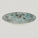 Тарелка RAK Porcelain Peppery Coupe круглая глубокая 1,9 л, d 30 см, голубой цвет 81220618. Фото