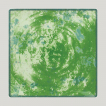 Тарелка RAK Porcelain Peppery квадратная 30*30 см, h 2 см, зеленый цвет 81220623. Фото