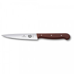 Нож для нарезки Victorinox Rosewood, волнистое лезвие, 12 см, ручка розовое дерево 70001099. Фото