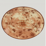 Тарелка RAK Porcelain Peppery овальная плоская 32*23 см, красный цвет 81220282. Фото