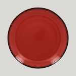 Тарелка круглая RAK Porcelain LEA Red 27 см (красный цвет) 81223508. Фото