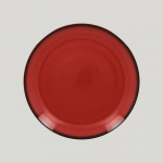 Тарелка круглая RAK Porcelain LEA Red 24 см (красный цвет) 81223509. Фото
