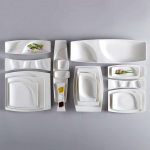 Тарелка RAK Porcelain Mazza прямоугольная, 3 секции, 26*7,5 см 81220691. Фото