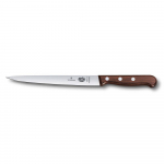Нож филейный Victorinox Rosewood, супер-гибкое лезвие, 18 см, ручка розовое дерево 70001089. Фото