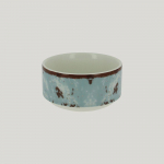Салатник RAK Porcelain Peppery круглый штабелируемый 300 мл, d 10 см, голубой цвет 81220603. Фото