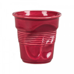 Чашка для капучино Barista (Бариста) "мятая" 225 мл бордо, h 8,5 см, P.L. Proff Cuisine 81223257. Фото