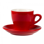 Кофейная пара Barista (Бариста) 280 мл, красный цвет, P.L. Proff Cuisine (кор= 36 шт) 81223288. Фото
