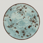 Тарелка RAK Porcelain Peppery круглая плоская 15 см, голубой цвет 81220287. Фото