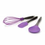 Набор 3 предмета(ов) силиконовых кухонных принадлежностей (фиолетовые) BergHOFF 4491007. Фото