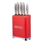 Kitchen Craft Набор ножей с блоком для хранения Кed LOVKNBRED. Фото