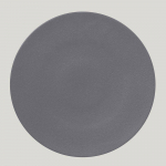 Тарелка RAK Porcelain NeoFusion Stone круглая плоская 29 см (серый цвет) 81220781. Фото