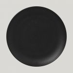 Тарелка RAK Porcelain NeoFusion Volcano круглая плоская, 29 см (черный цвет) 81221208. Фото
