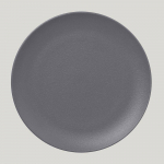 ТарелкаRAK Porcelain NeoFusion Stone круглая плоская, 24 см (серый цвет) 81221120. Фото