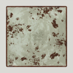 Тарелка RAK Porcelain Peppery квадратная 27*27 см, h 2,6 см, серый цвет 81220621. Фото