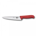 Универсальный нож Victorinox Fibrox 19 см, ручка фиброкс красная 70001144. Фото
