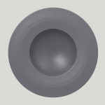 Тарелка RAK Porcelain NeoFusion Stone круглая глубокая, 23 см (серый цвет) 81221140. Фото