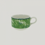 Чашка RAK Porcelain Peppery круглая штабелируемая 230 мл, зеленый цвет 81220608. Фото