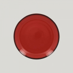 Тарелка круглая RAK Porcelain LEA Red 21 см (красный цвет) 81223513. Фото