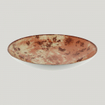 Тарелка RAK Porcelain Peppery Coupe круглая глубокая 1,2 л, d 26 см, красный цвет 81220284. Фото
